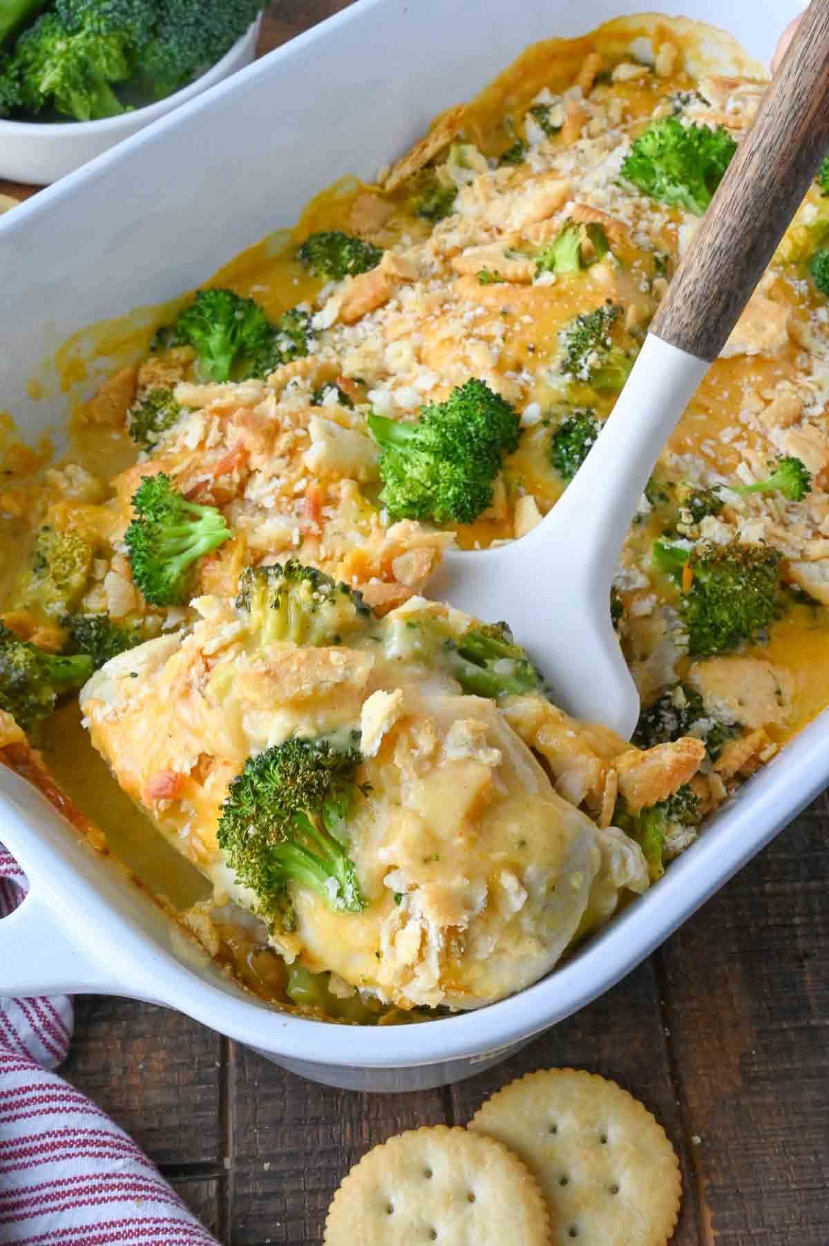Mediterranean Broccoli Cheddar Chicken casserole 1