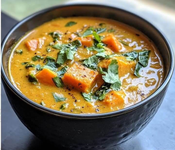 Mediterranean Sweet Potato and Coconut Curry Soup 1