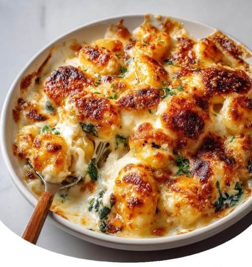 Mediterranean Creamy Baked Gnocchi 1