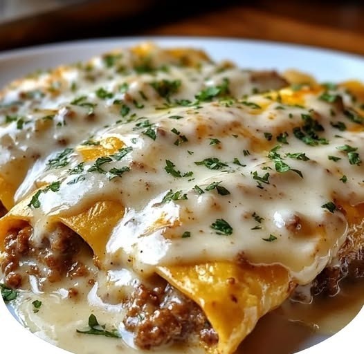 Southern Breakfast Enchiladas with Sausage Gravy 1