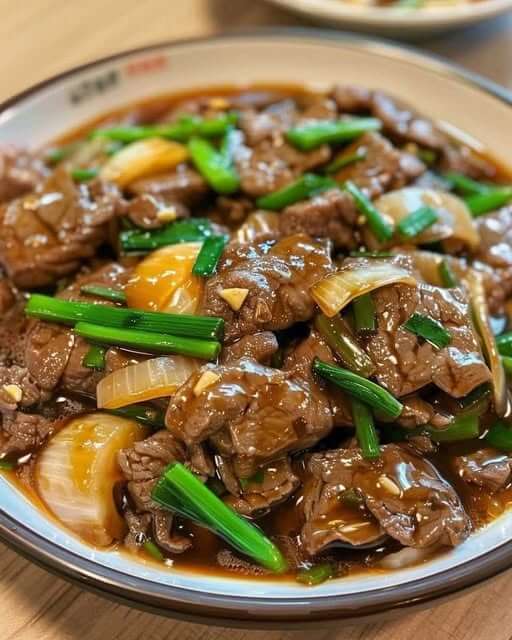 Mediterranean Oyster Sauce Beef & onion STIR-FRY Recipe 1