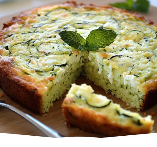 Mediterranean Zucchini Feta Mint Cake 1