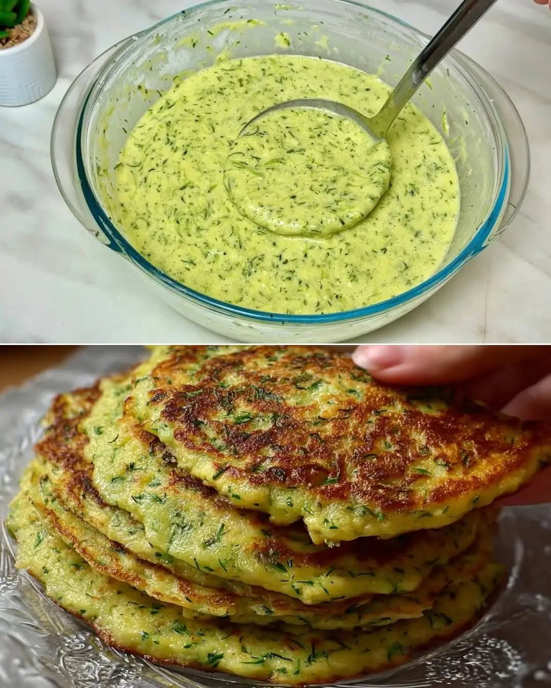 Mediterranean crispy zucchini pancakes 1