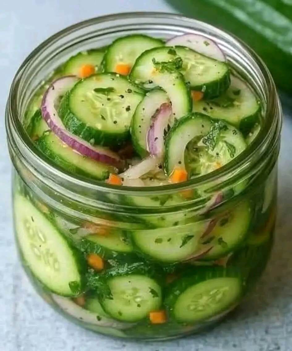 Fresh Pickled Cucumber Salad 1