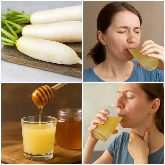 Squeeze White Radish Juice Mixed With Honey Soothe The Throat And Reduce Cough 5
