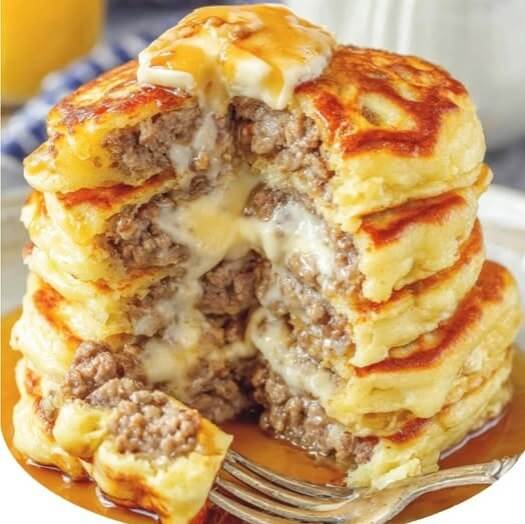 Sausage Dipped Pancakes 1