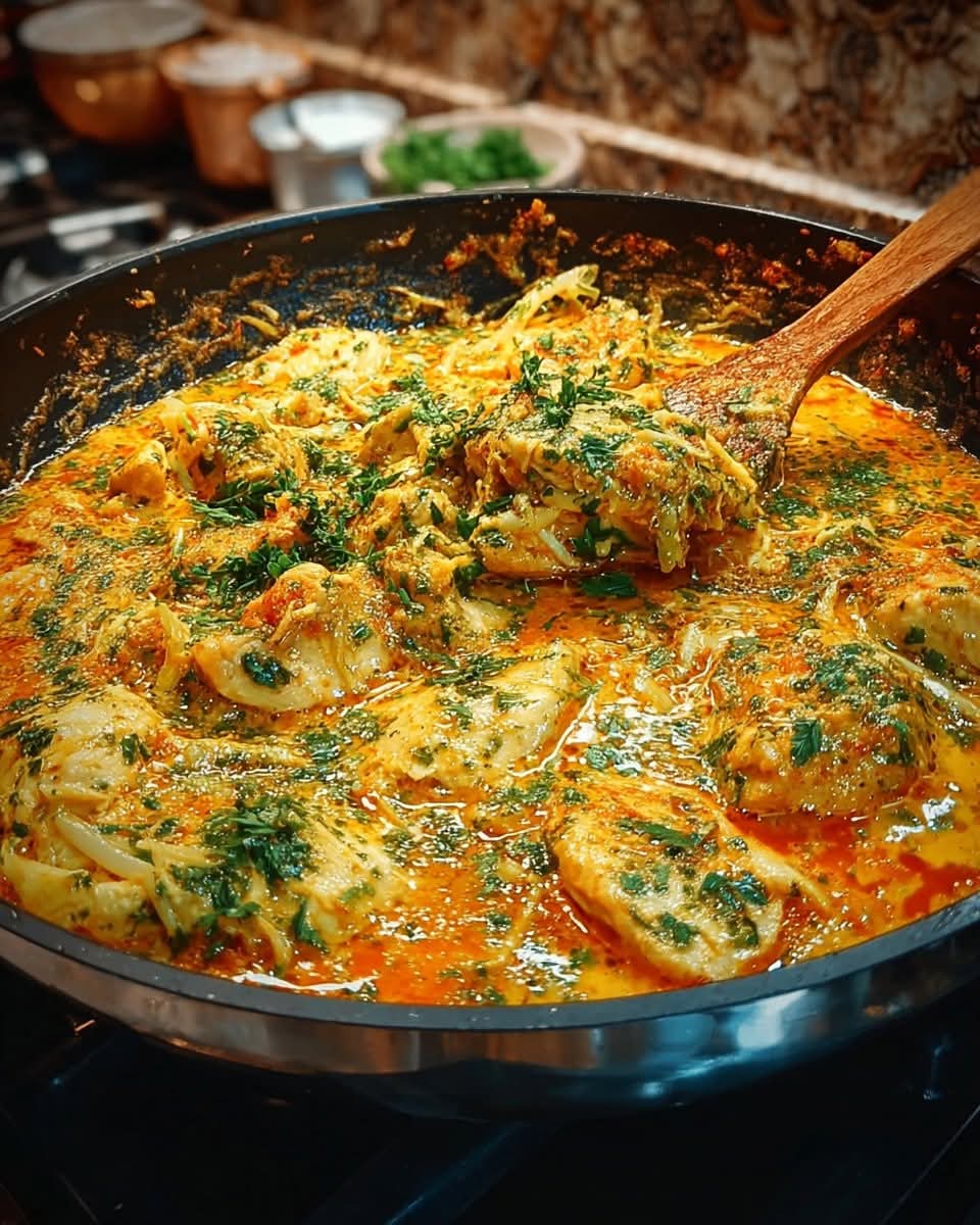 Mediterranean Chicken with Zucchini in Sour Cream Sauce 1