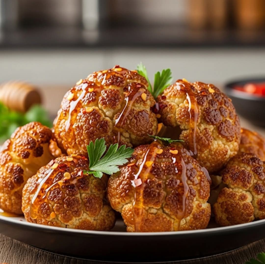 Mediterranean Hot Honey Roasted Cauliflower 1