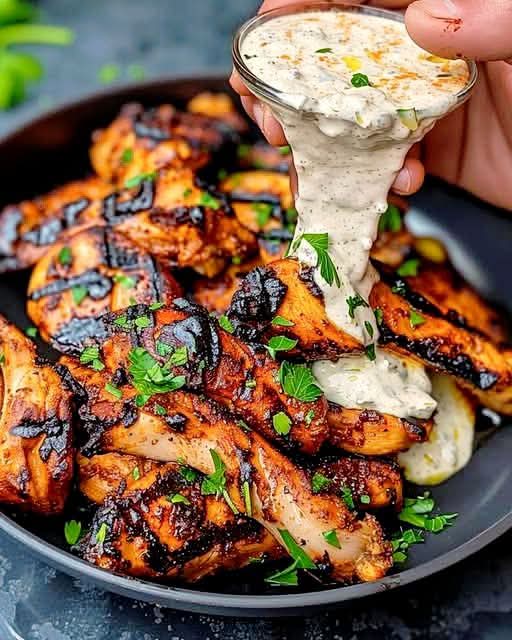 Mediterranean Chicken Shawarma with Creamy Garlic Sauce 1