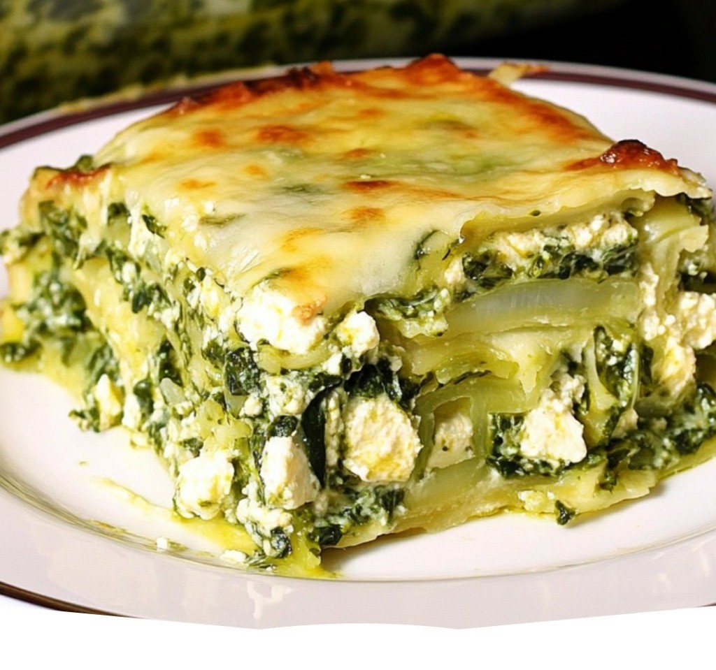 Mediterranean Keto Spinach and Feta Lasagna 1