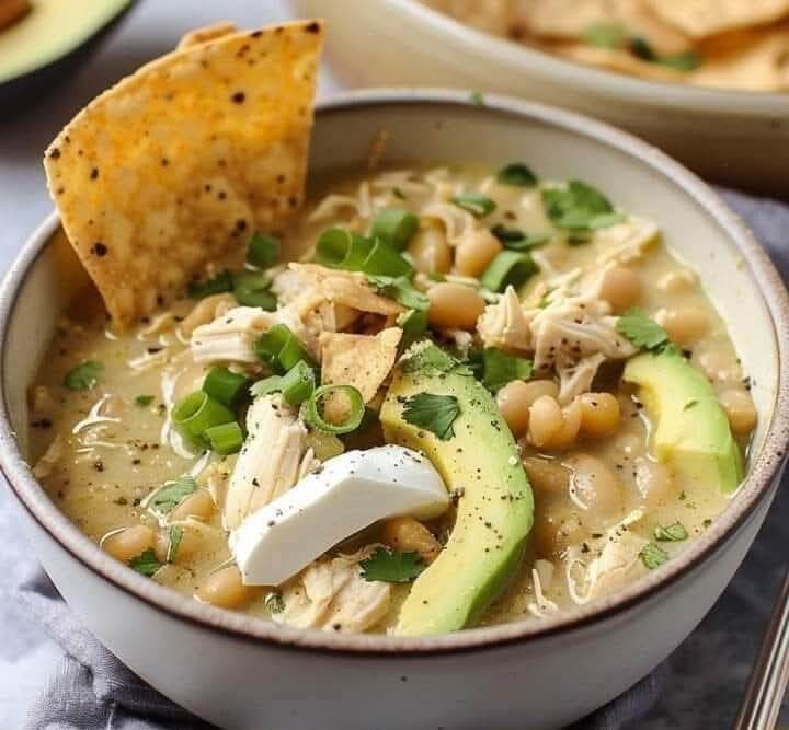 Mediterranean White Chicken Chili 1