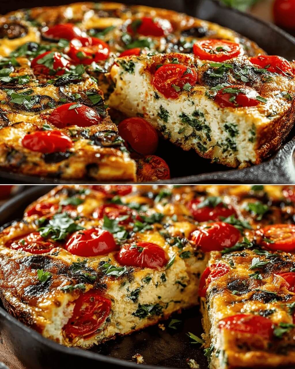 Mediterranean Healthy Vegetable Frittata 1