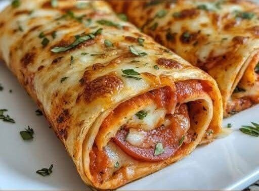 Mediterranean Baked Pizza Wraps 1
