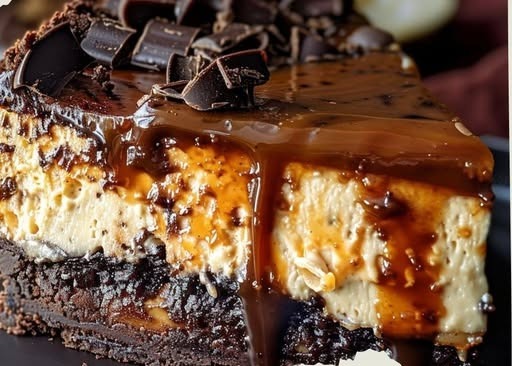Caramel Brownie Cheesecake 1