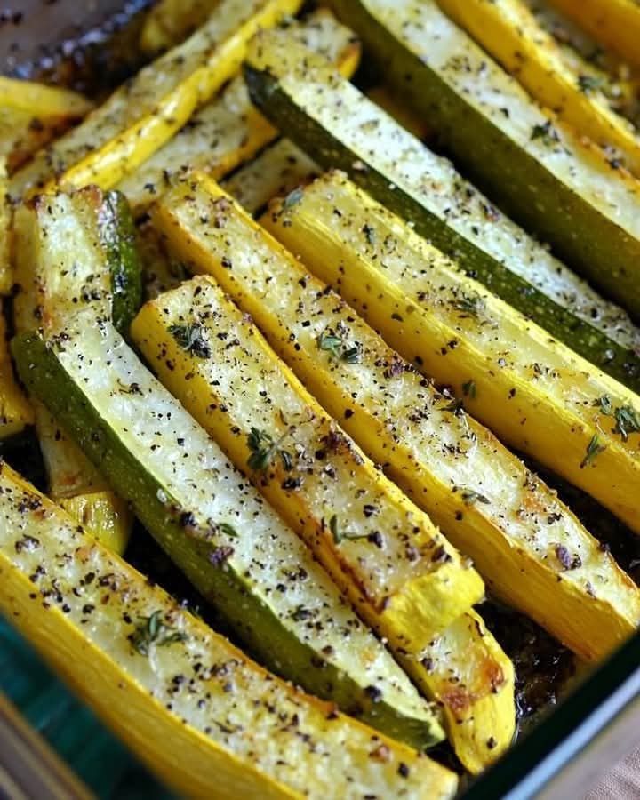 Mediterranean Roasted Zucchini & Yellow Squash 1