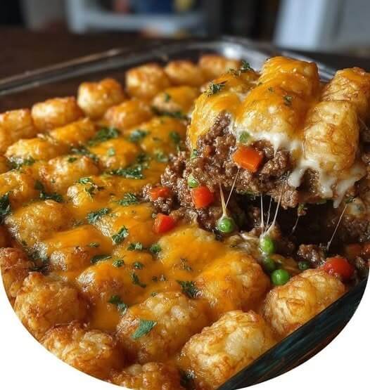 Shepherd’s Pie Tater Tot Casserole 1