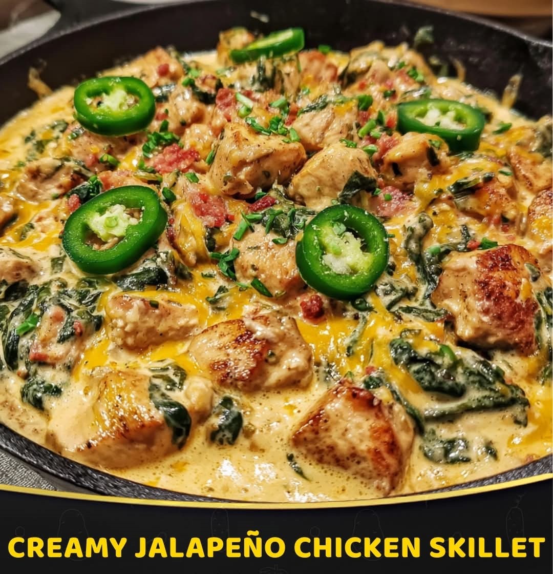 Mediterranean Creamy Jalapeño Chicken Skillet 1