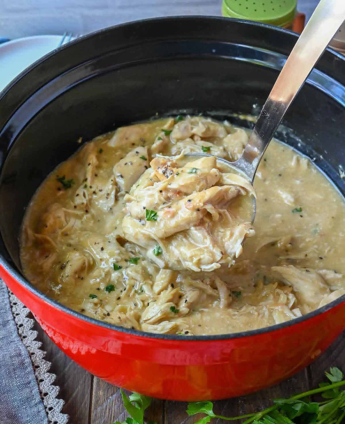 Mediterranean Slow Cooker Chicken and Gravy 1