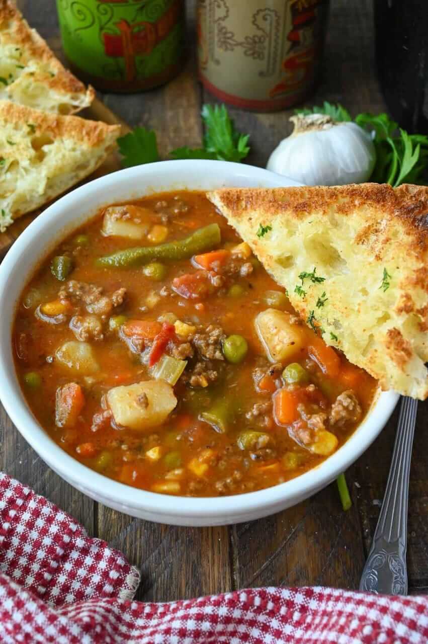 Mediterranean Vegetable Beef Soup 1