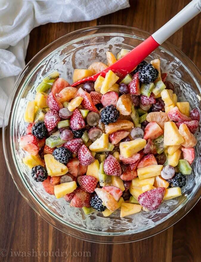 Mediterranean Creamy Fresh Fruit Salad 1