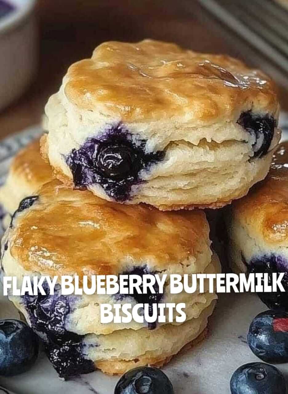 Flaky Blueberry Buttermilk Biscuits 1