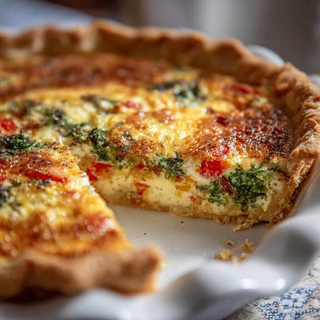 Mediterranean Vegetables Quiche 1