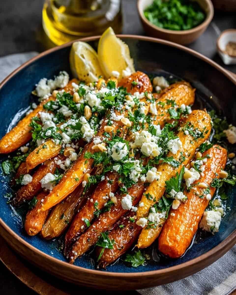Mediterranean Roasted Carrot Salad with Feta 3