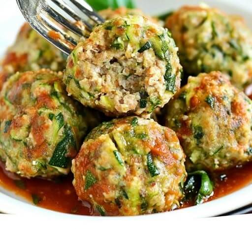 Mediterranean Zucchini MeatBalls 1