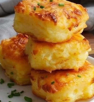 Soft Fluffy and Golden on top Cheese Potato Squares 1