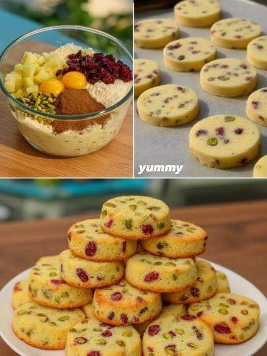Mediterranean Pistachio & Cranberry Cookies 1