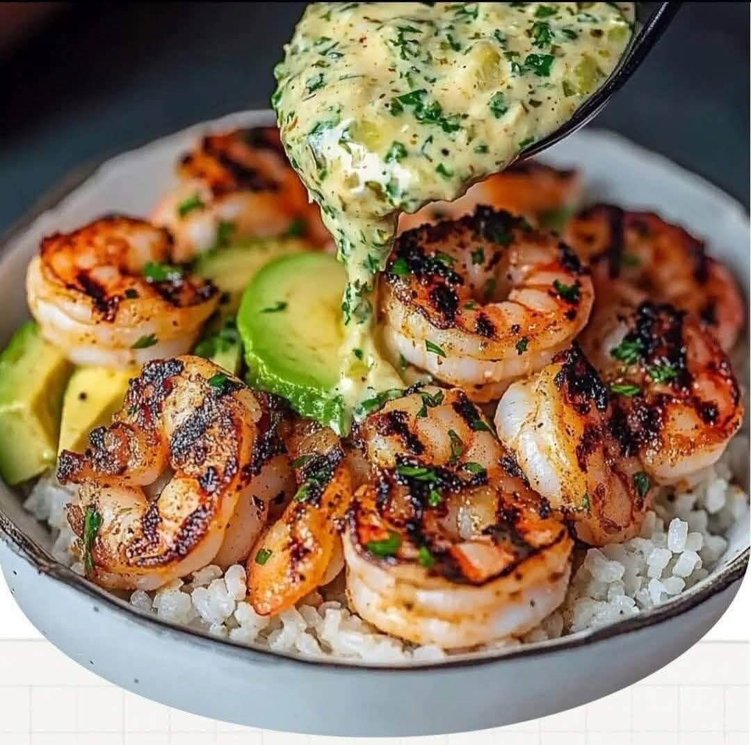Mediterranean Shrimp And Avocado Rice Bowls 9