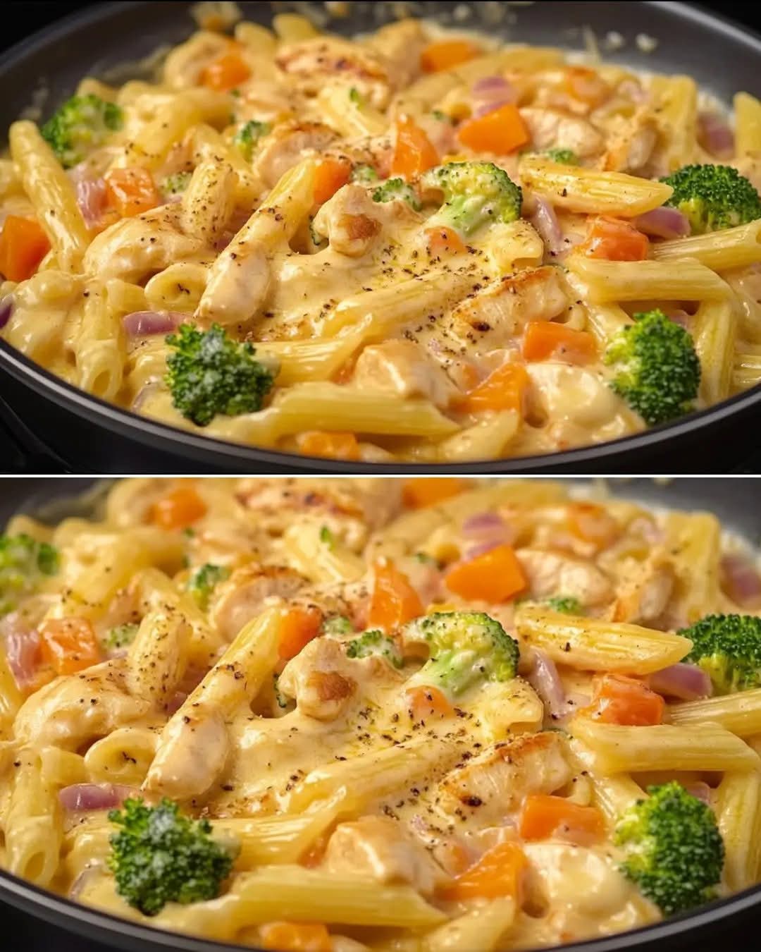 Mediterranean Creamy Chicken and Vegetable Pasta 1