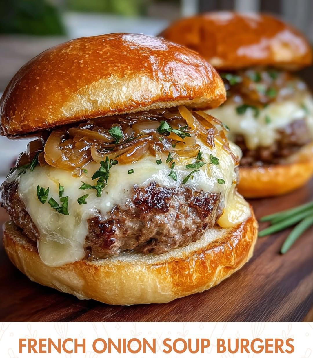 Mediterranean French Onion Soup Burgers 1