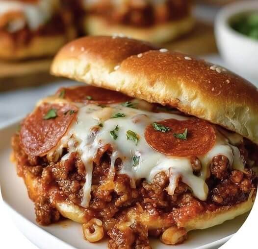 Pepperoni Pizza Sloppy Joes  1