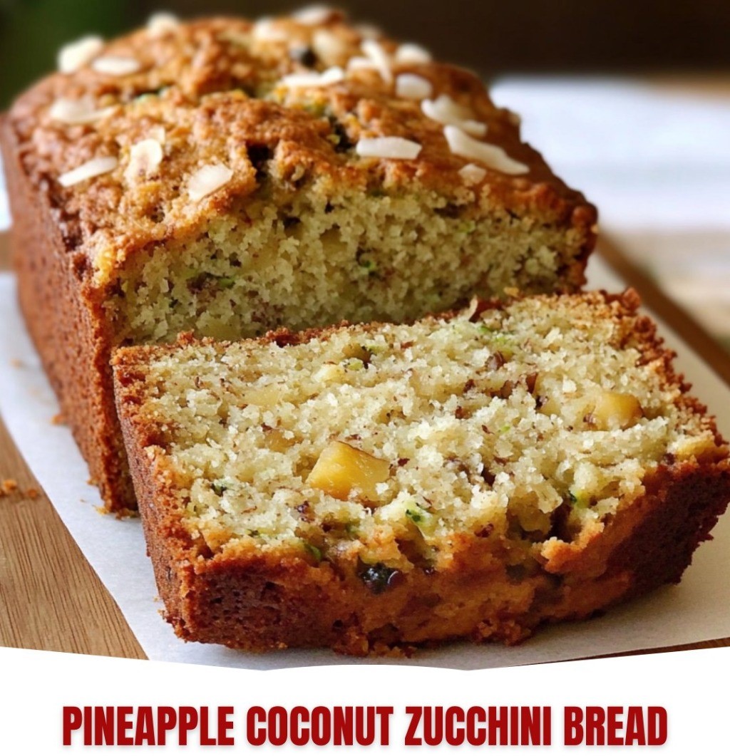 Mediterranean Pineapple Coconut Zucchini Bread 1