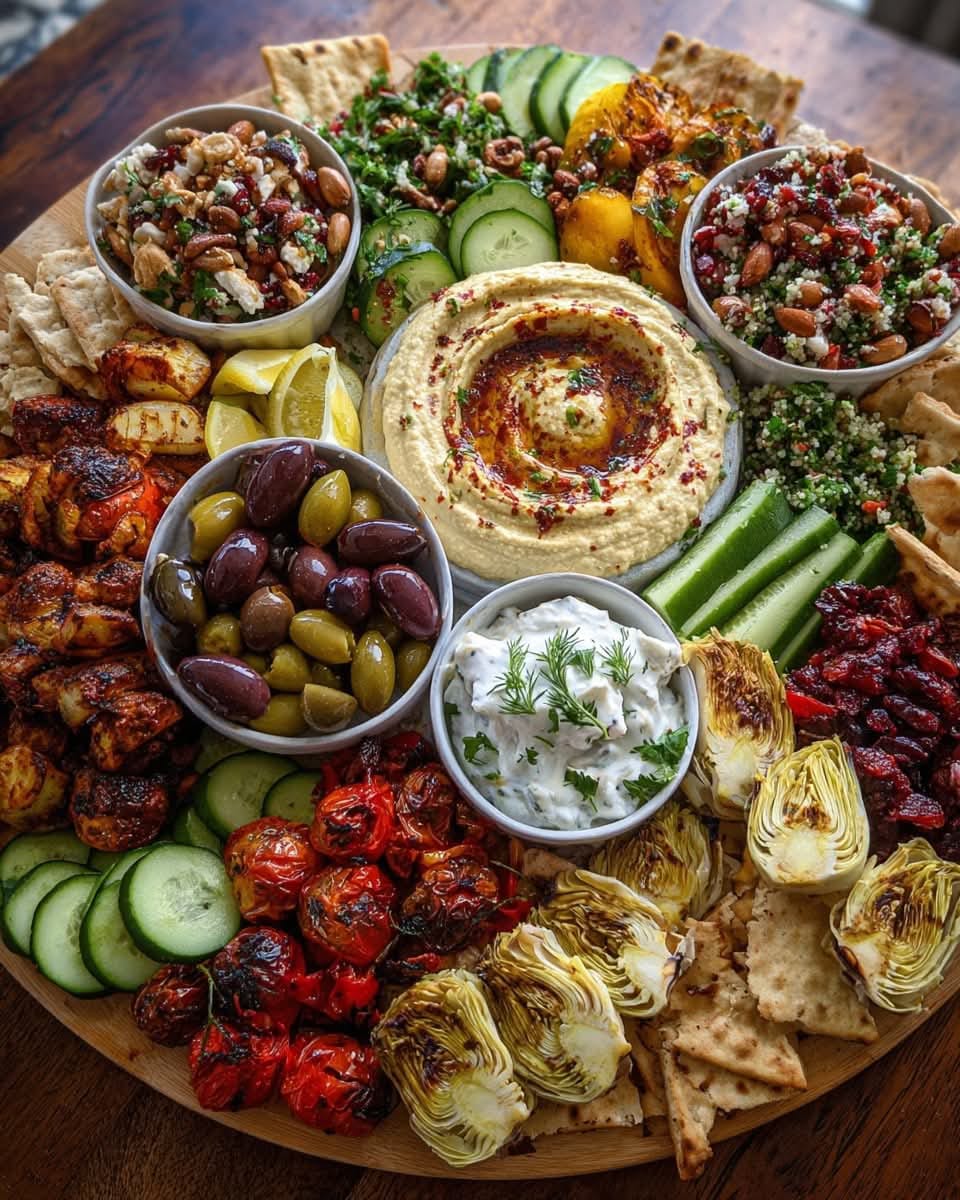 Mediterranean Mezze Tapas Platter 1