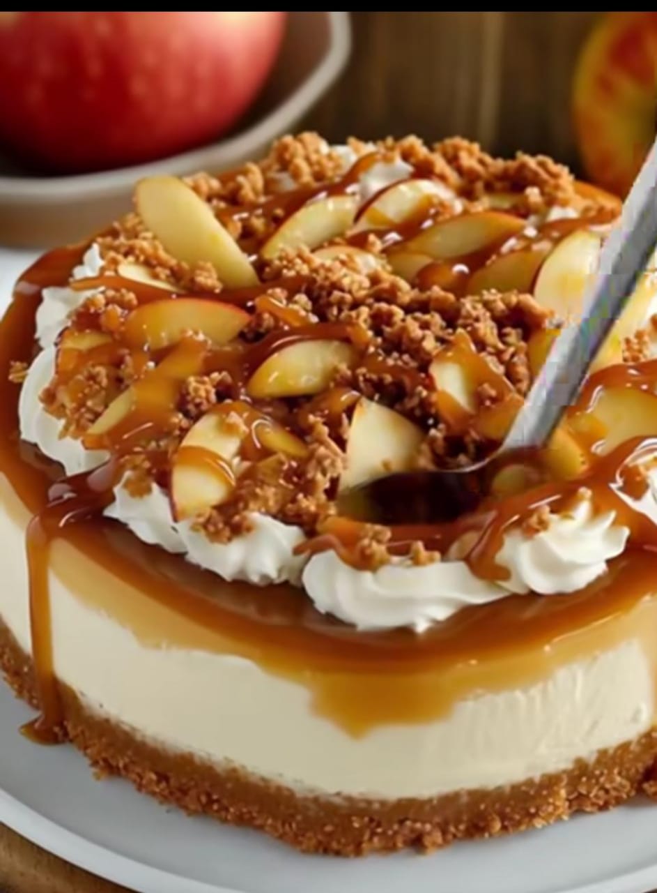 Mediterranean Caramel Apple Cheesecake 1