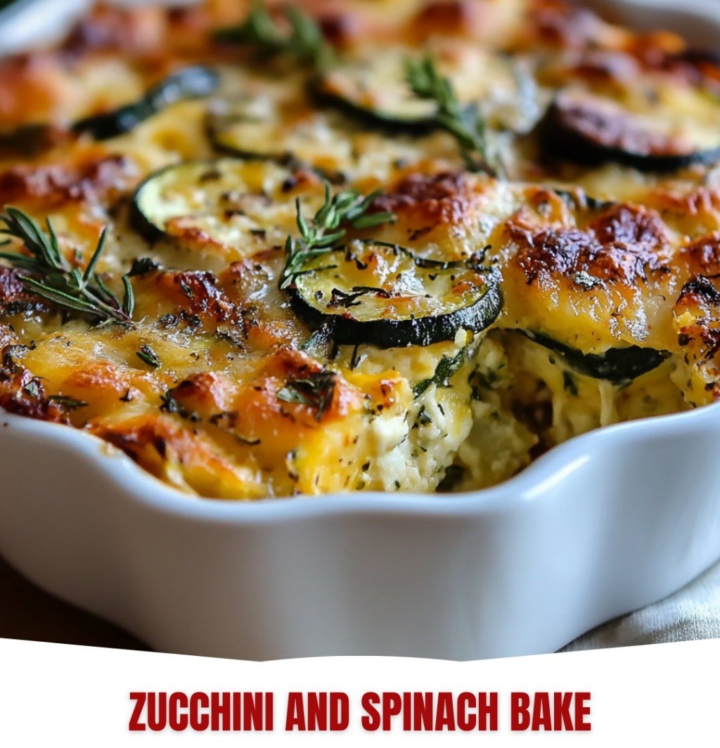 Mediterranean Zucchini and Spinach Bake 1