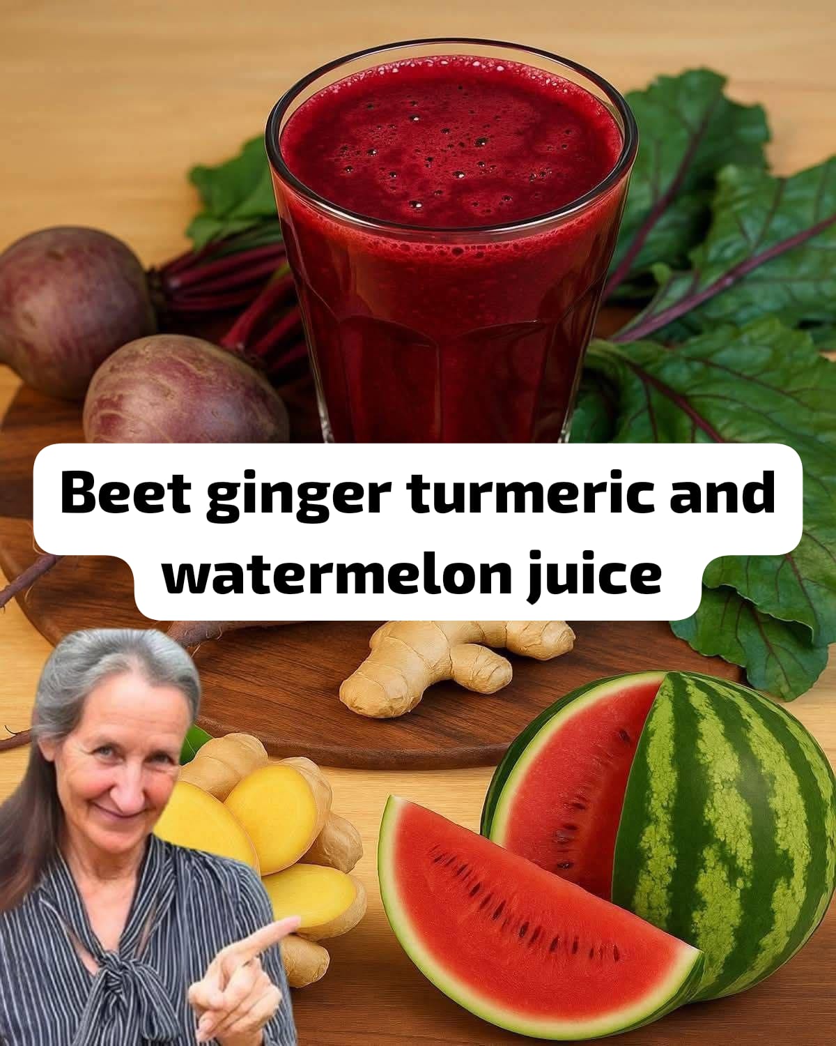 Beet, Ginger, Turmeric & Watermelon Juice 1