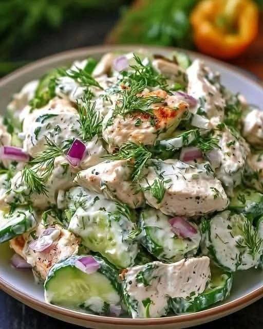 Mediterranean Tzatziki Chicken Salad 1