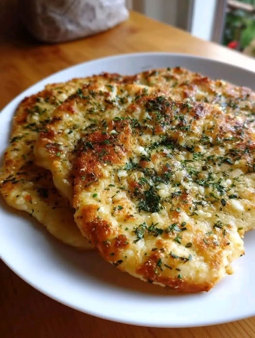Mediterranean Herb Parmesan Cottage Cheese Flatbread 1