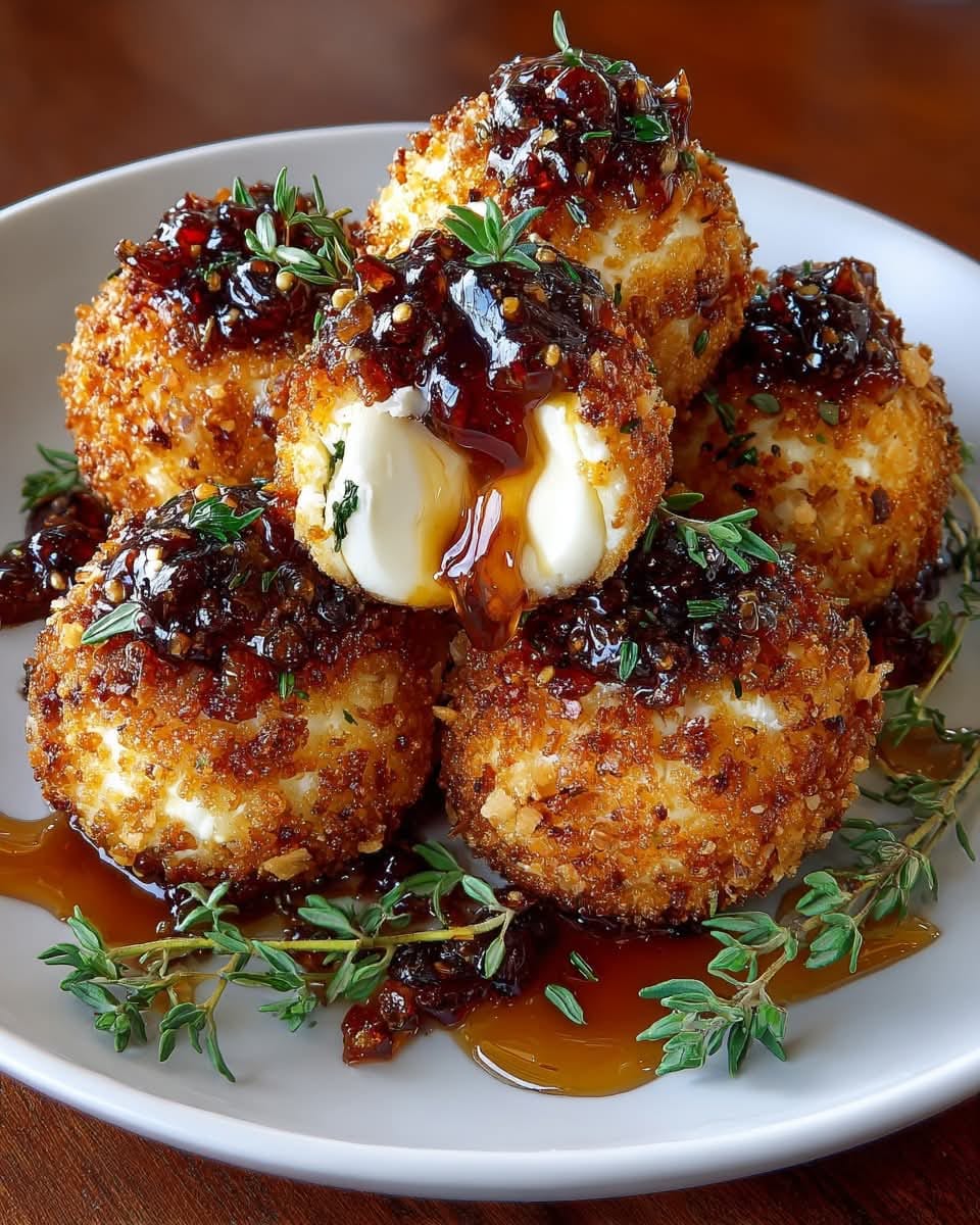 Mediterranean Almond-Crusted Brie Bites with Fig Honey Glaze 1