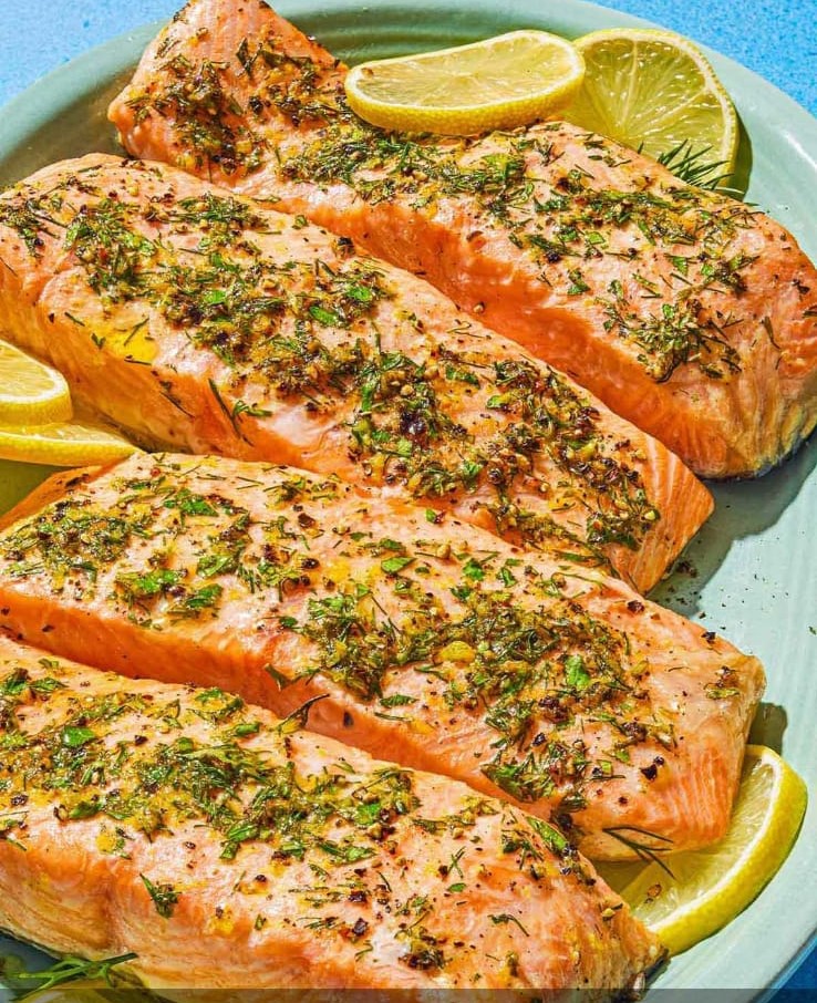 The Mediterranean Dish: Lemon Herb Salmon 1