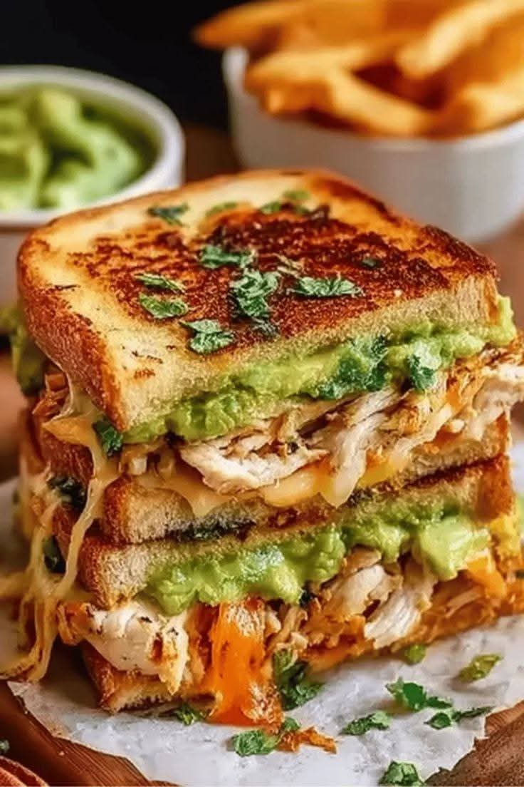 Mediterranean Chicken Avocado Melt Sandwich recipe 1