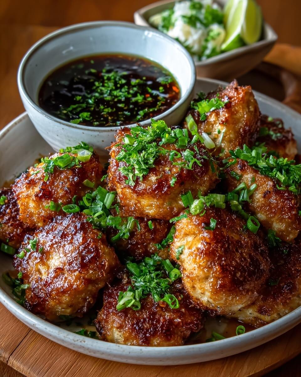 Mediterranean Easy Thai Baked Chicken Meatballs 1