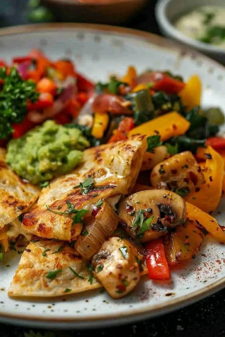 Mediterranean Loaded Veggie Quesadillas: A Delightful & Easy Meal 1