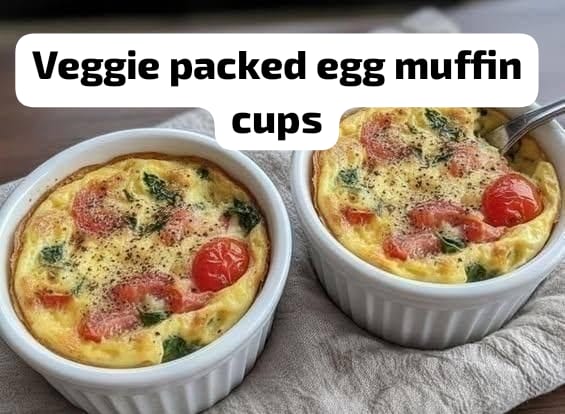 Veggie-Packed Egg Muffin Cups (Baked in Ramekins) 1