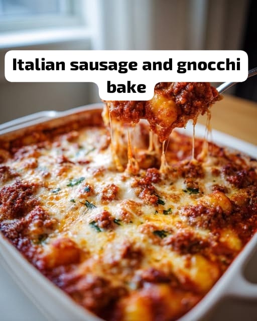 Italian Sausage and Gnocchi Bake 1