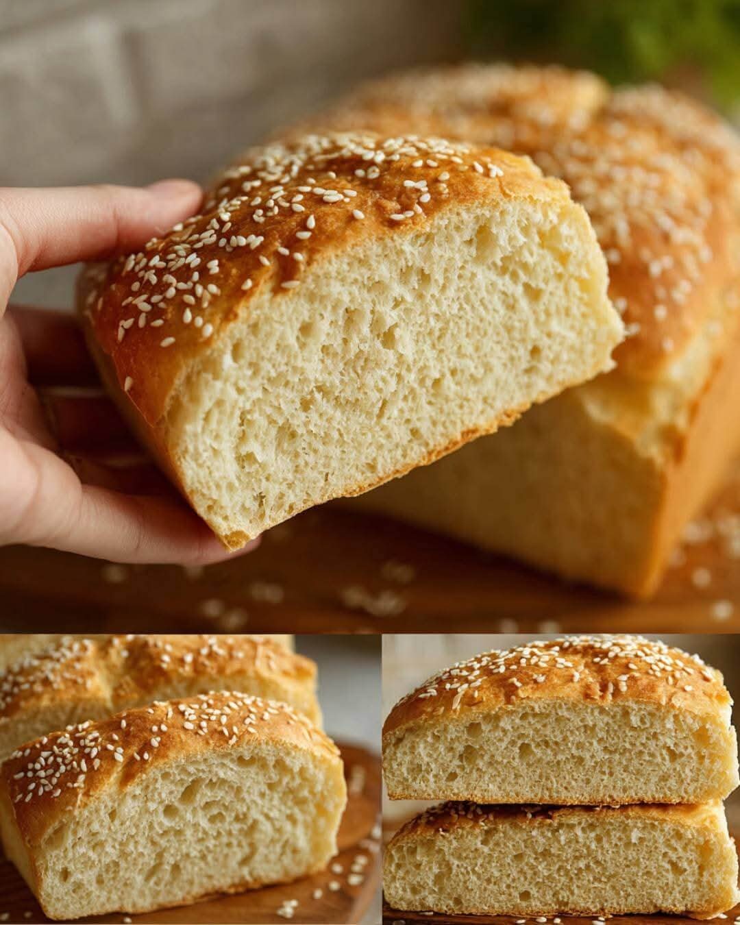 Mediterranean Flourless Tahini Bread 1