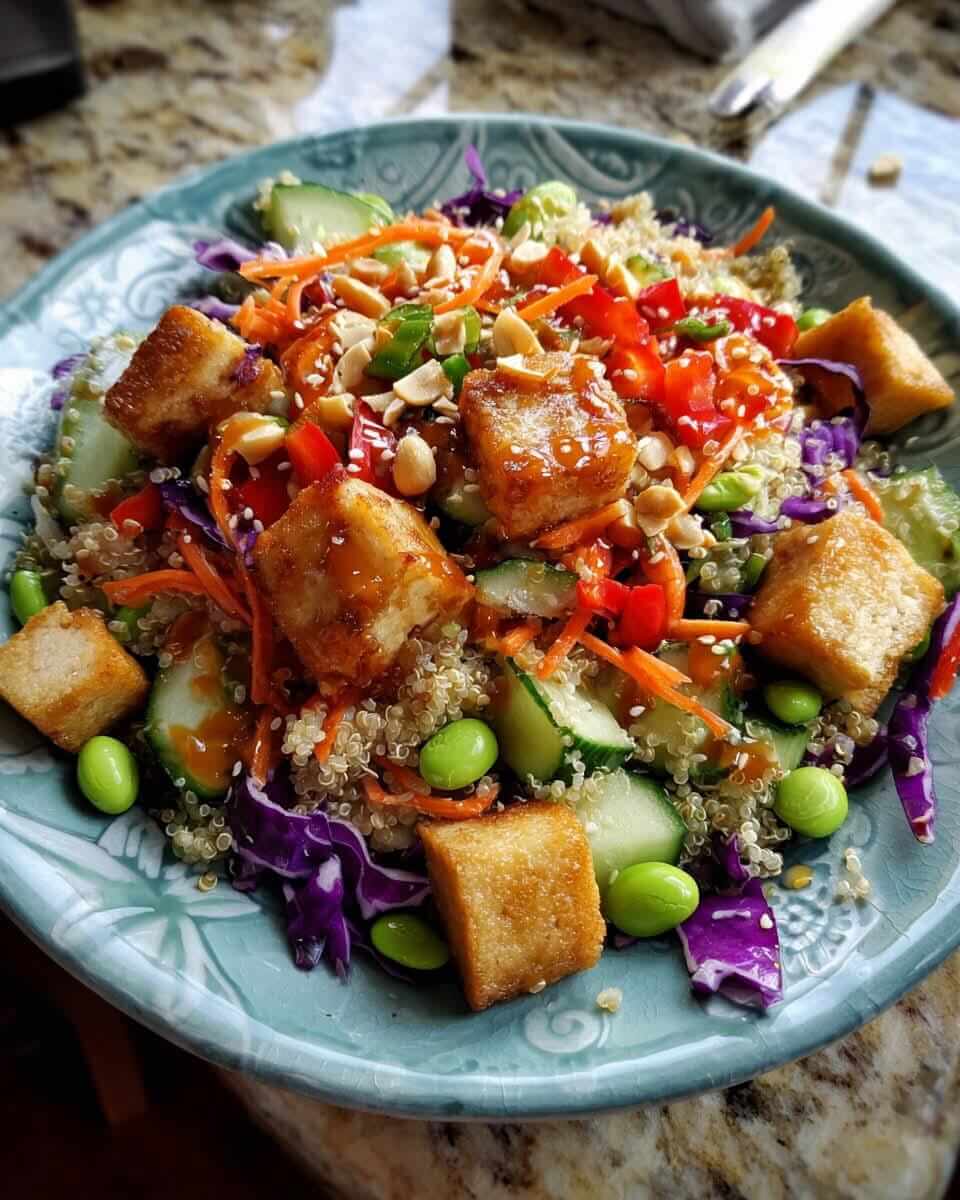 Mediterranean High Protein Thai Quinoa Salad 1